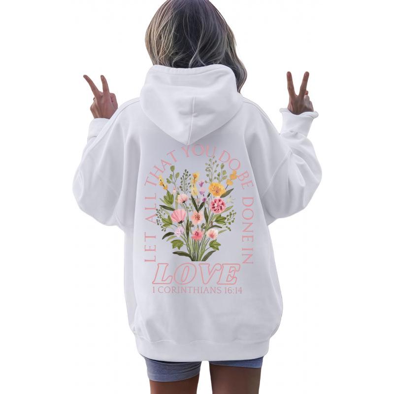 2025 Trendy Women's Hoodie with Letter Print - Autumn/Winter Collection