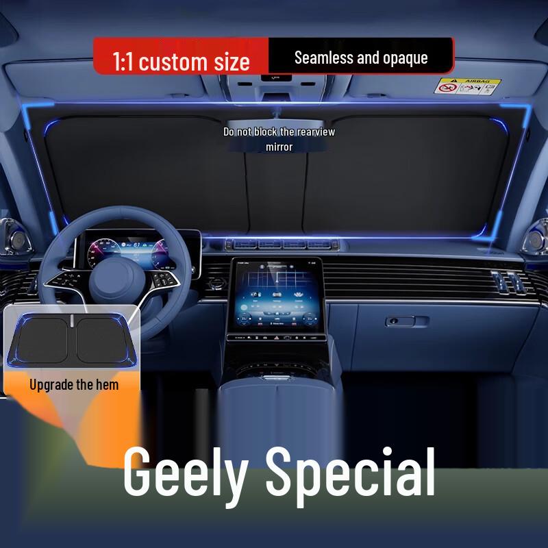 

Geely Sunshade Windshield Heat Insulation Curtain for Emgrand, Xingrui, Boyue, Bin Yue, Vision Cars