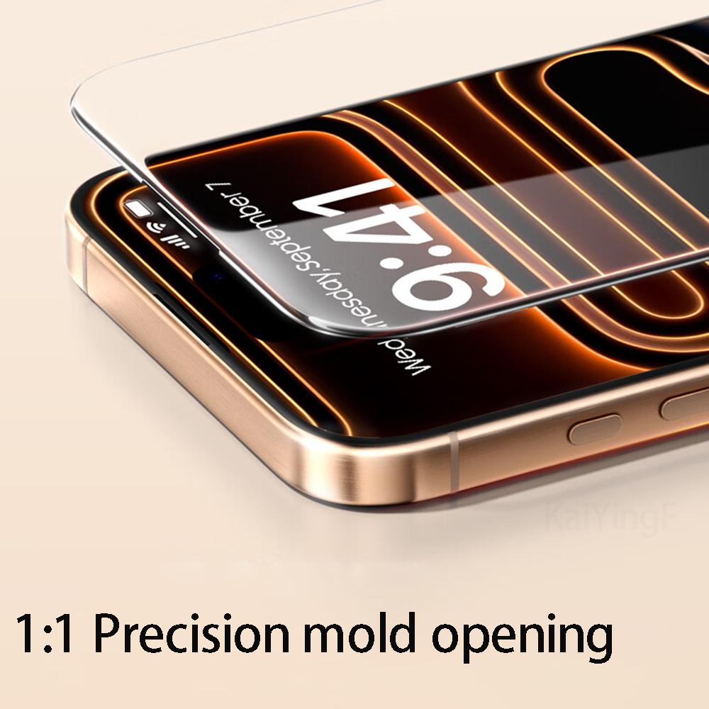 4Pcs For iPhone 17 Pro Max HD Glass Screen Protector For iPhone 16 15 14 13 12 11 Pro XS Max XR Tempered Glass Protective Film2