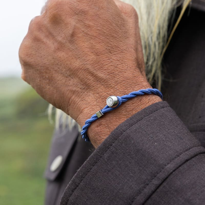 PIG & HEN Easy Ed Bracelet - Indigo Purple X Silver