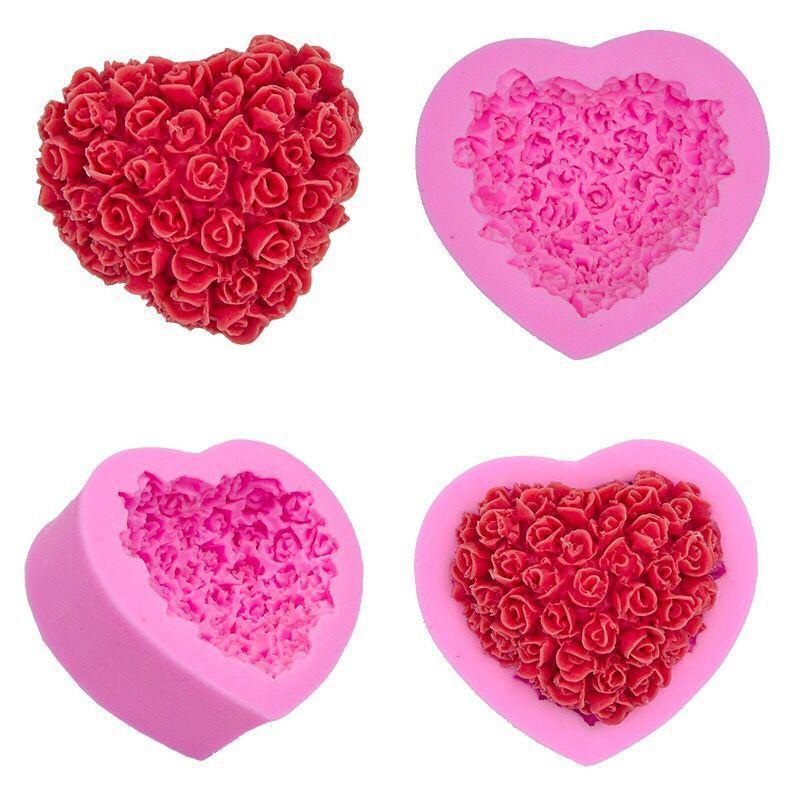 3d Rose Flower Baking Maker Tool Silicone Fondant Cake Chocolate Sugarcraft Mold