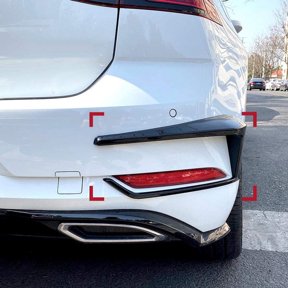 1 Pereche Difuzor Splitter Bară Spate Auto Canard Spoiler Lampă Spate Ornament Lampă Frână pentru VW Golf 7 7.5 MK7 MK7.5 GTI R GTD R400 2012-2020