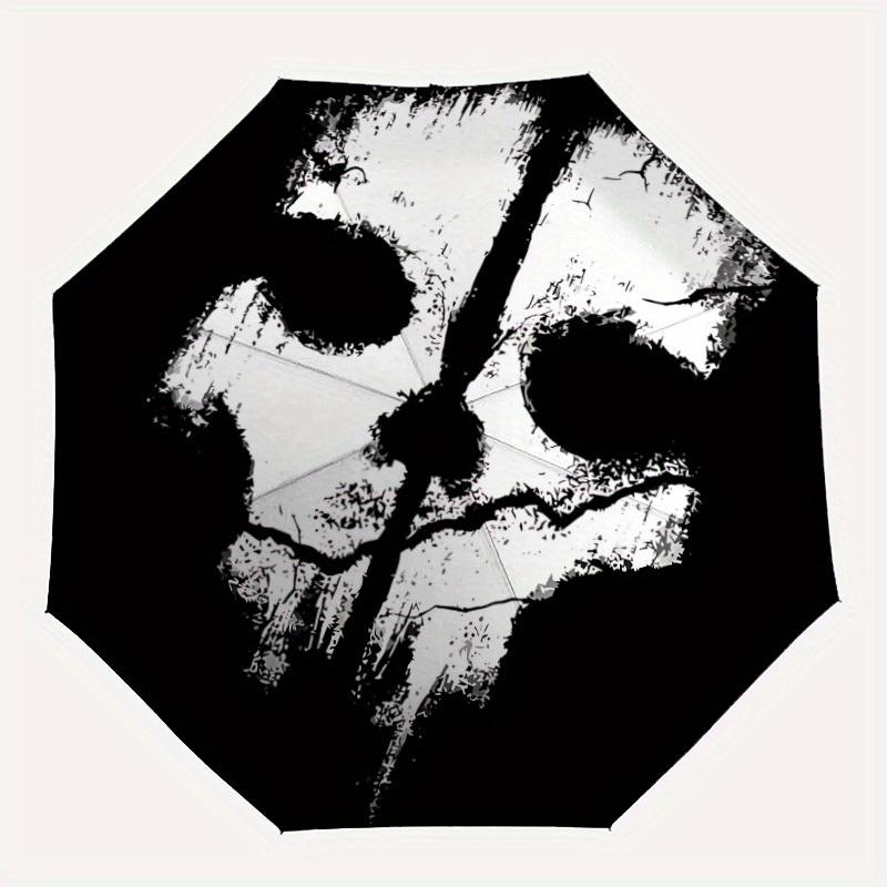 

1pc call of duty Automatic Folding Personality Personality Umbrella, Portable Collapsible Design, 8-Rib Iron Frame, All-Season Casual Outdoor Accessor