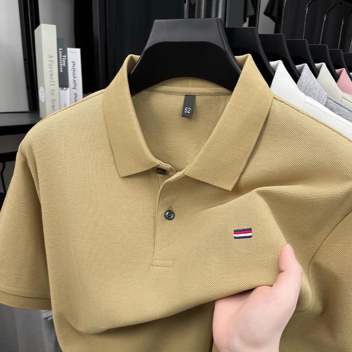 

STORN Summer New Men s Quick Drying Polo Shirt Breathable Wrinkle Resistant Business Casual Sports T-shirt Top 4XL