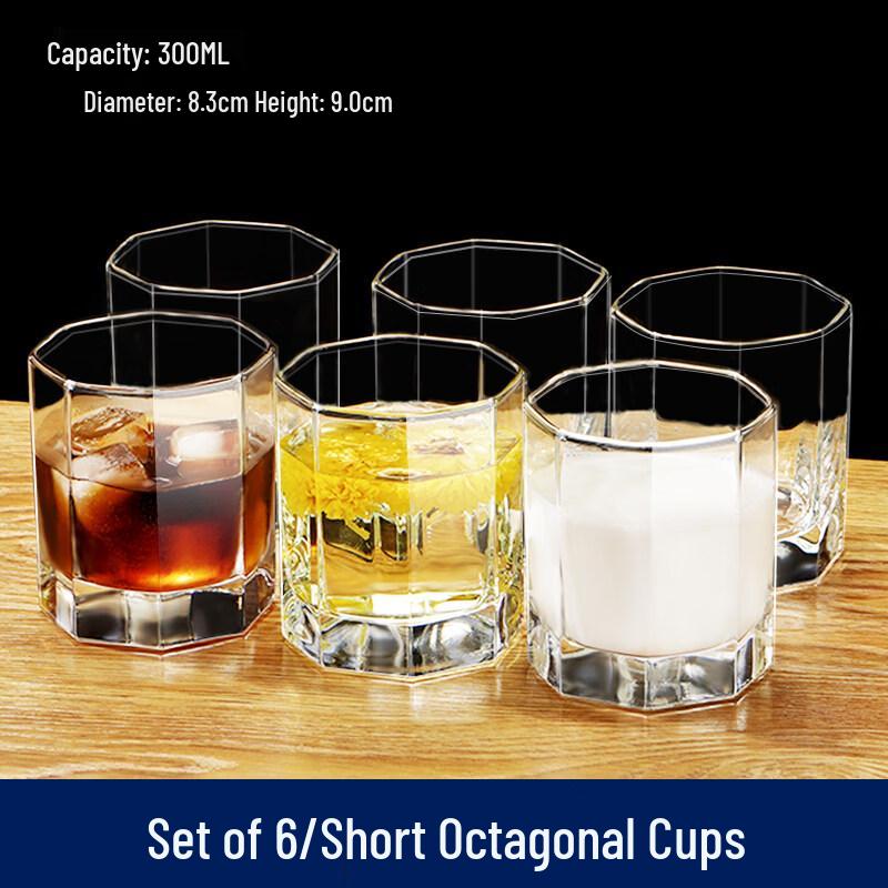 ZISIZ Heat-Resistant Glass Water Cup