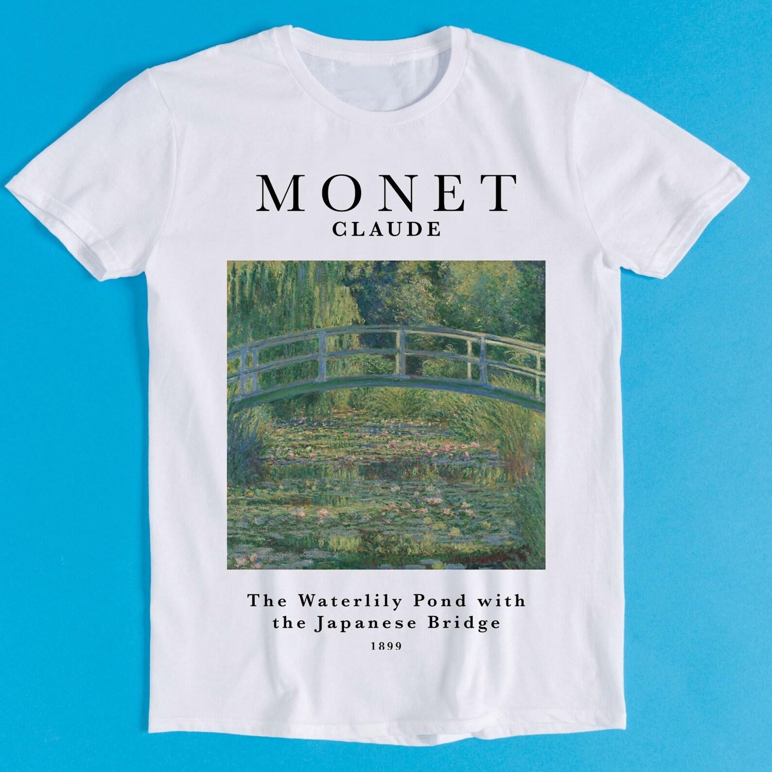 Claude Monet Waterlily Pond Art Exhibition Art Meme Gift Funny Tee Style Gamer Cult Movie Music T-Shirt K2655 XL