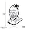 Horrorfilme Terrifier Clown 3 Brosche Filmcharaktere Metallabzeichen Für Damen Herren Rucksack Kleidung Accessoires Schmuck Geschenke