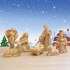 10 pz/set Scena Natività di Cristo Statuina Bambino Famiglia Mangiatoia Statuette Artigianato in Resina Miniature Ornamento Religioso Chiesa
