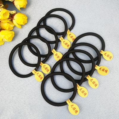 10 peças/Lote Alta Qualidade Cor Preta Simples Elástico para Cabelo Faixa de Cabeça Feminina Elásticos para Cabelo Cordas Elástico Acessórios de Cabelo para Meninas