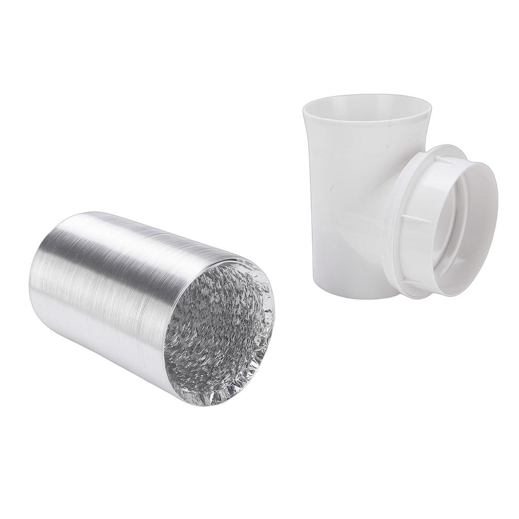 Dryer Vent Hose Kit Indoor 90 Degree Elbow Connector Duct Adapter Vacuum Hose Attachment for Tight Space