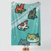Game N-Neko Atsume-e Throw Thick Comfort Flannel Quilt, Multi-scene Use Indoor Outdoor Daily Nap