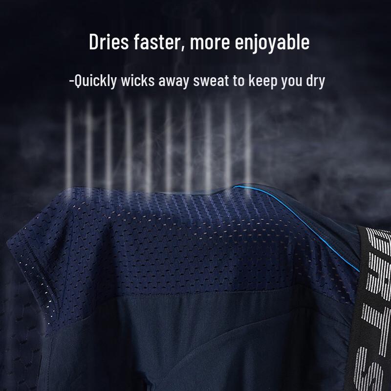 LANSWE Men's Ice Silk Quick-Dry Anti-Chafe Boxer Briefs 2-Pack