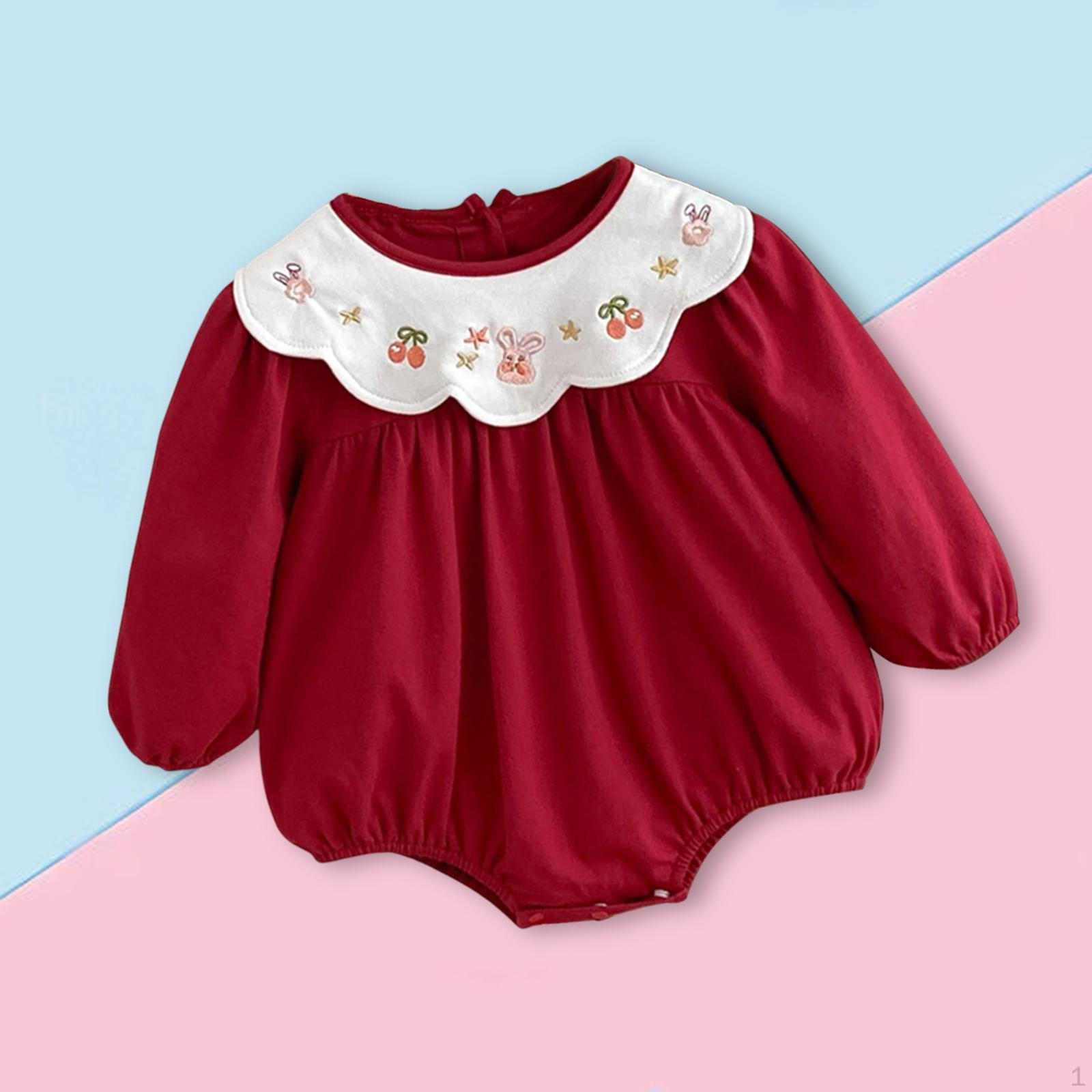 

Дитячий одяг для малюків, дівчаток, дихаючий, оригінальний, з довгим рукавом, бавовняний, ромпер для новонароджених Fit height 80 cm