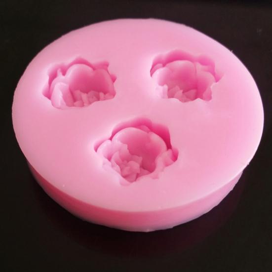 Baking Mold Rose Shape Easy to Clean Silicone Cake Cutter Mold for Party