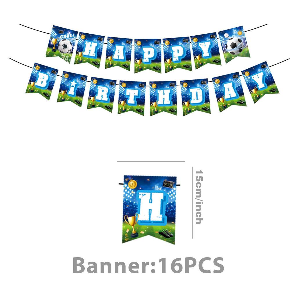 Football Theme Birthday Party Tableware Set: Disposable Tablecloth, Plates, Cups, and Decorations