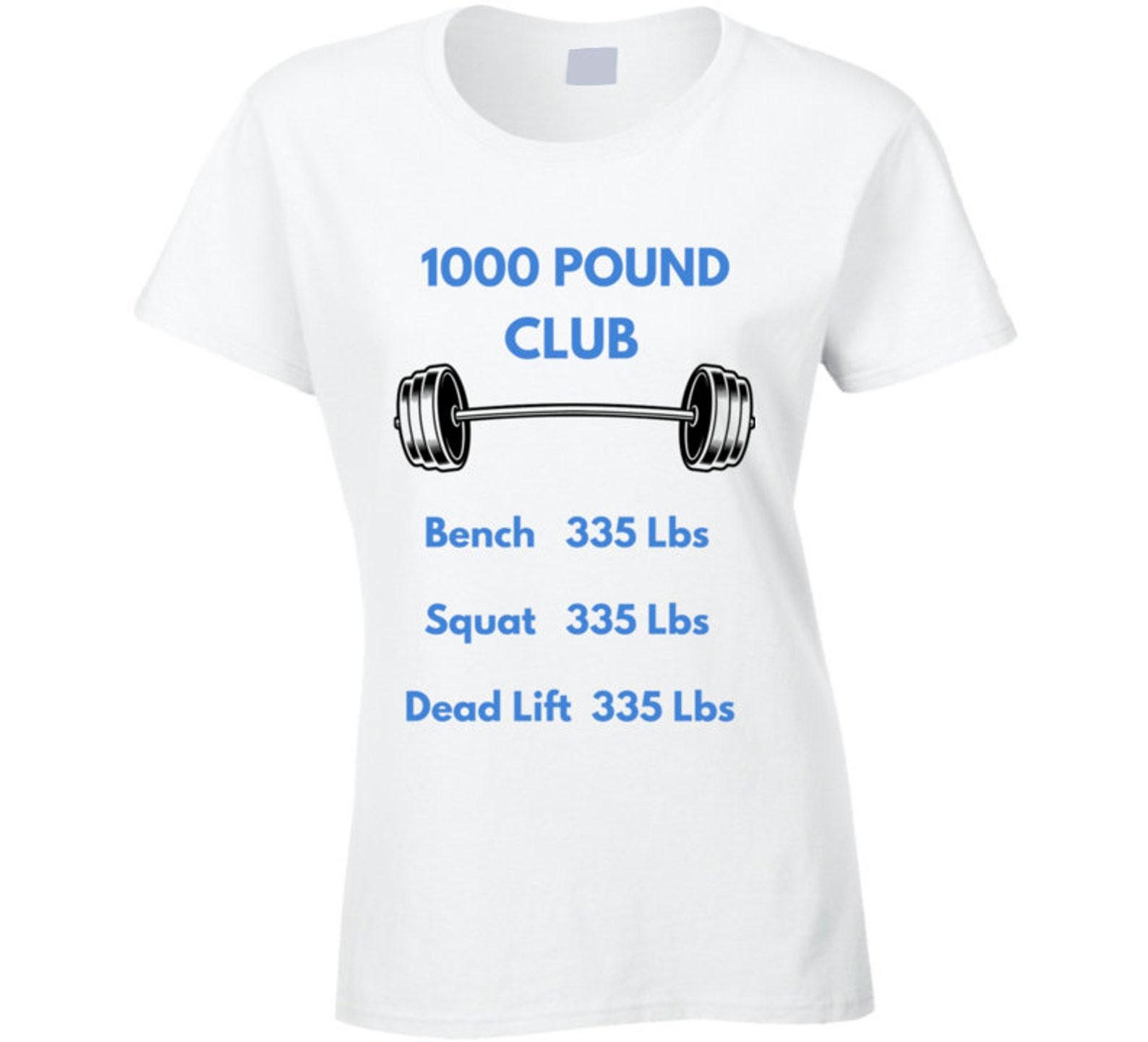 1000 Pound Club Ladies T Shirt L
