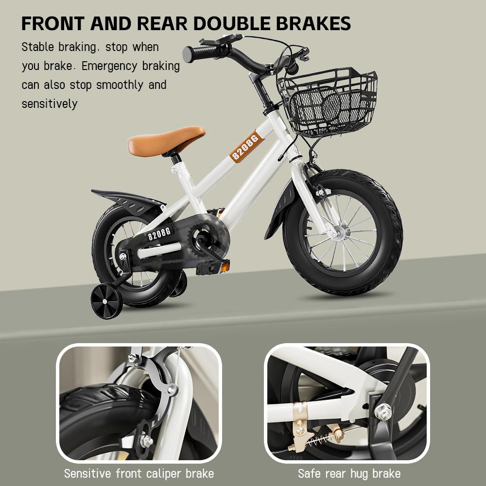 Kids   for Girls Ages 3-7 Years with Training Wheels Basket Kids  kids  14inch girls  toddler bikes