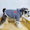 Stylish Dog Sweater Hoodie Small To Large Breeds - Soft Knit Pet Apparel In Gray Navy Blue