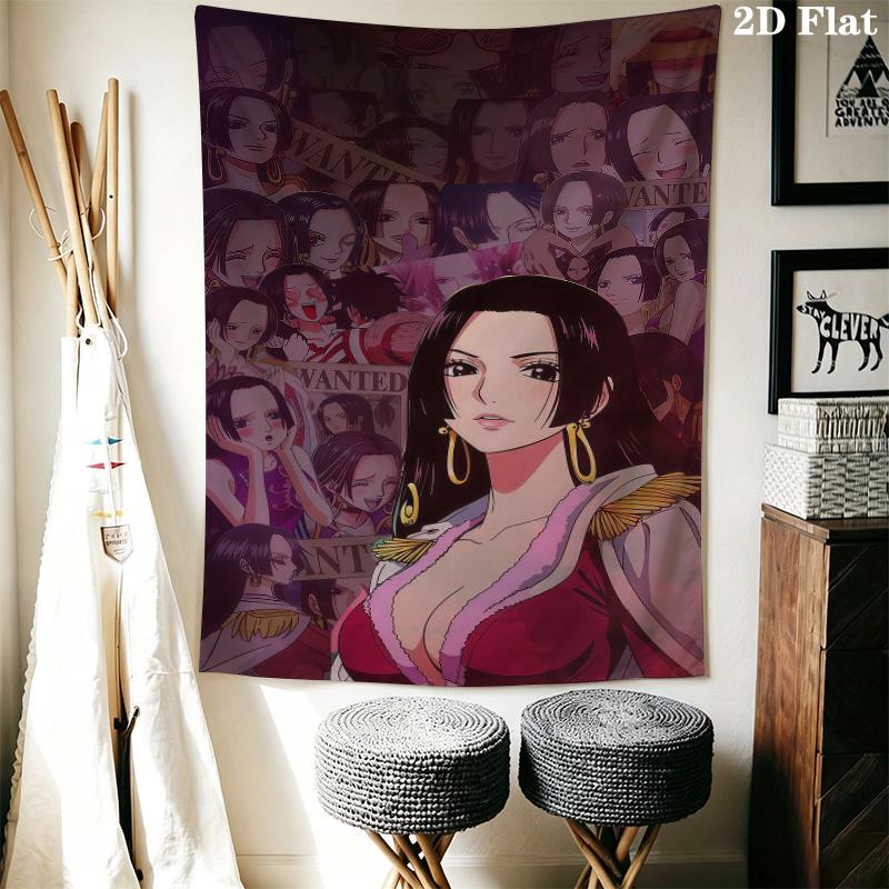 Boa Hancock Wall Tapestry Aesthetic Wall Hanging Printed Fabric Blanket Decorative Tapestries For Bedroom Living Room Home Decor