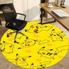 1pcPikachu Poké Ball Office Round Area Rug, Indoor Mat Suitable For Office,Bedroom Living Room Home Decor, Room Deco A0928173