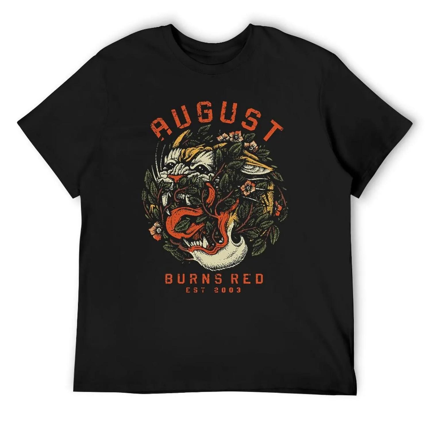 August Burns Red T-Shirt custom shirt funny shirt cotton Short sleeve tee men clothings S