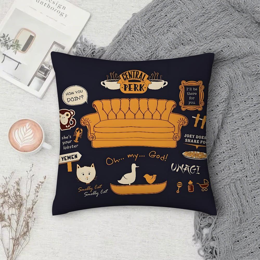 F-Friends Tv Matthew Perry Pillow Case Square Double-Sided Printing Short Plush Sofa Cushion Cover Pillow