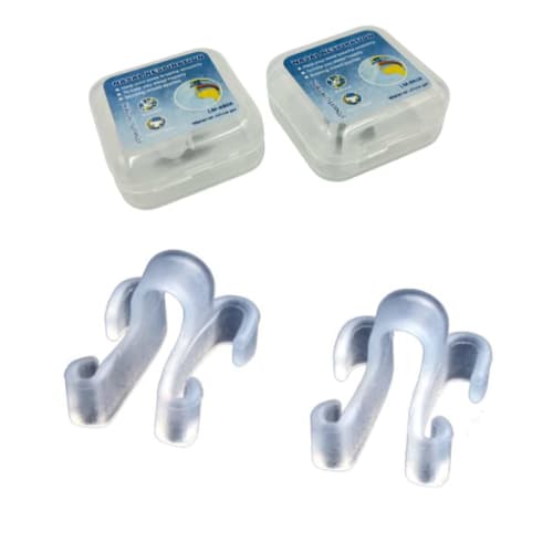 Soft Silicone Nose Pins, Set of 2, Anti-Snoring Device, Nasal Dilation, Nasal Breathing, Snoring, and Nasal Congestion, White
