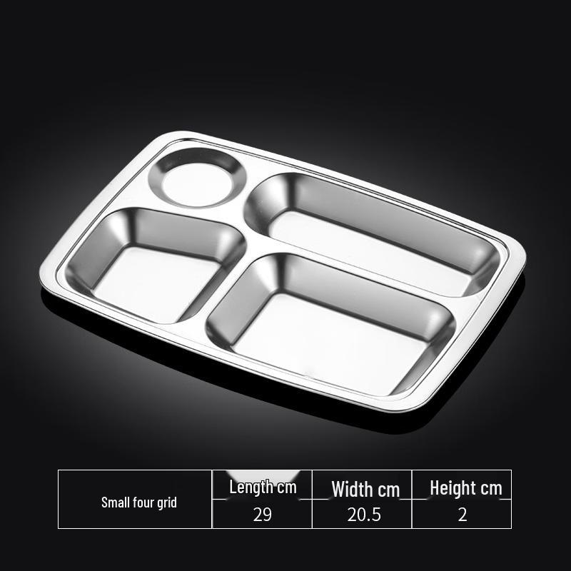 Langxi Stainless Steel Divided Meal Tray 201 SS