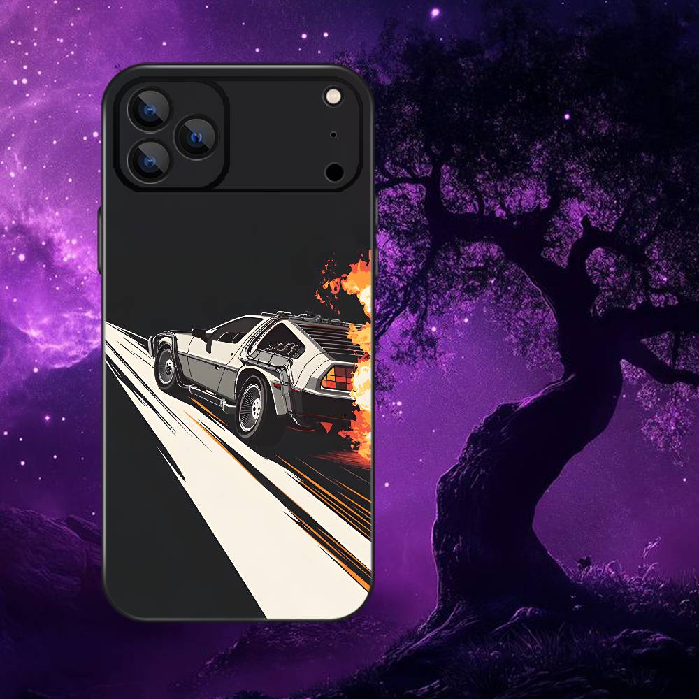 Movie Back The F-Future Phone Case For iPhone 17,16,15,14,13,12,Pro,Max,Plus,E,SE4,Air,Mini Black Soft Box