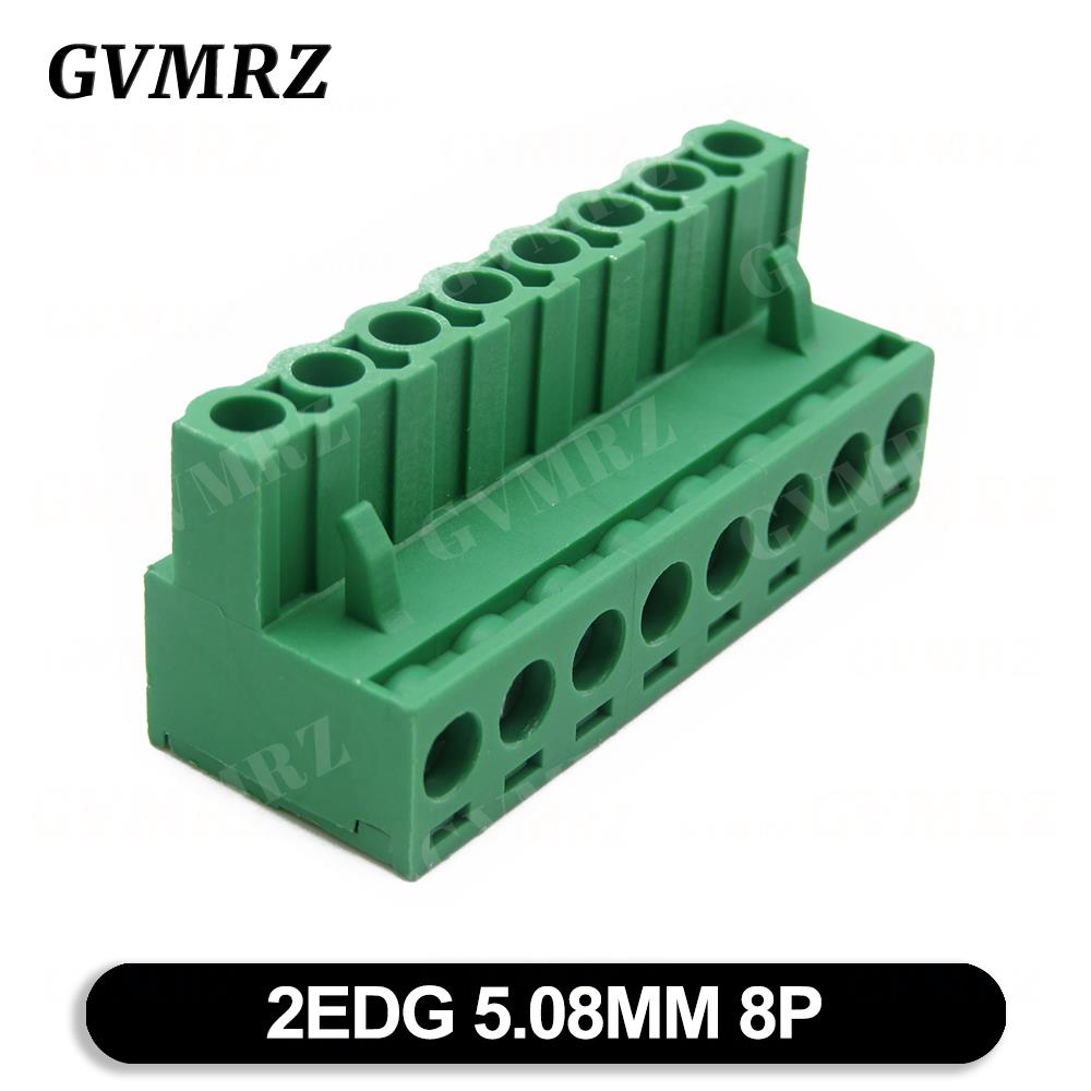 5PCS KF2EDG 2EDGK 5.08mm Terminal Block Female 5.08 PLUG-IN PCB Connector 2EDG PCB 2P 3P 4P 5P 6P 7P 8P 9P 10P 12P