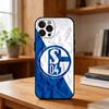 S-Schalke 04 T-Team Colors Sleek Phone Case For iPhone17,16,15,14,13,12Plus,Pro Max,XS,5G Soft Silicone Black Cover