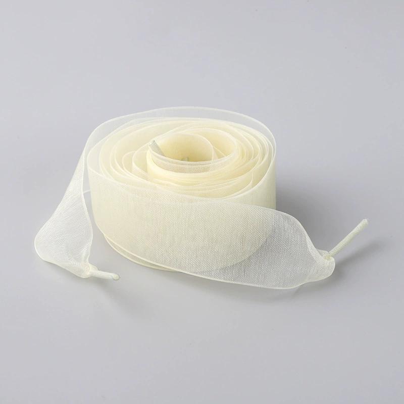 1Pair Women's Soft Casual Flat Shoestrings for Sneaker 2.5CM Wide Shoe Accessories Shoe Laces Silk Satin Ribbon Shoelaces