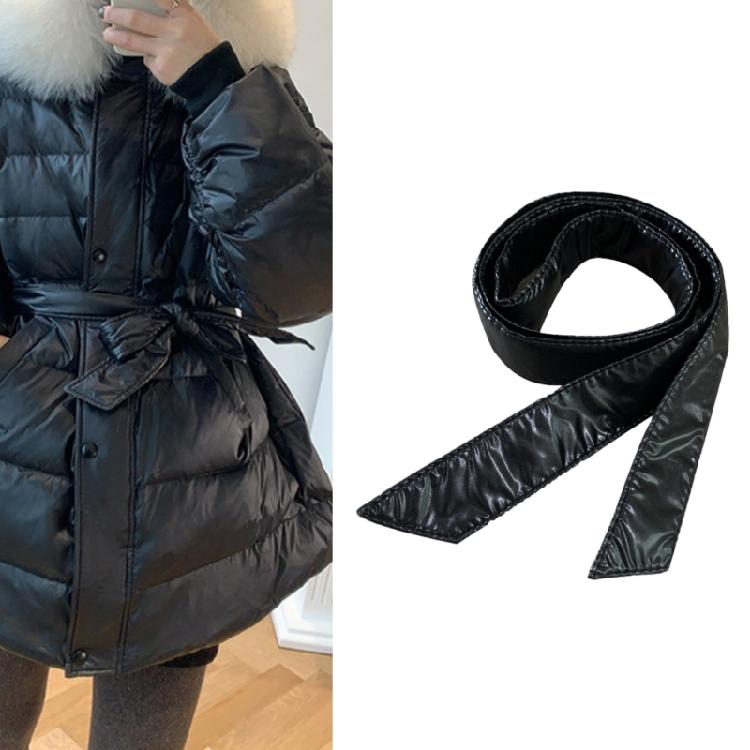 Solid Color Thin Belt Casual Solid Down Jacket Coat Decorative Waist Belt Bands