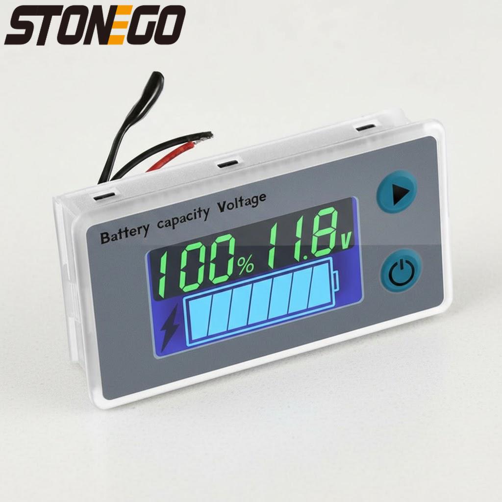 Universal 10-100V Digital Voltmeter Battery Capacity Tester LCD Voltage Monitor for Lead Acid Lithium Batteries