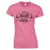 Funny Drinks When In Doubt Add More Wine Skinny Fit TShirt