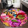 1PC Five Nights Party Round Rug, Non-slip Chair Mat, Home Decor, Circle Carpet Perfect for Office, Bedroom, Living Room,Christmas Gift