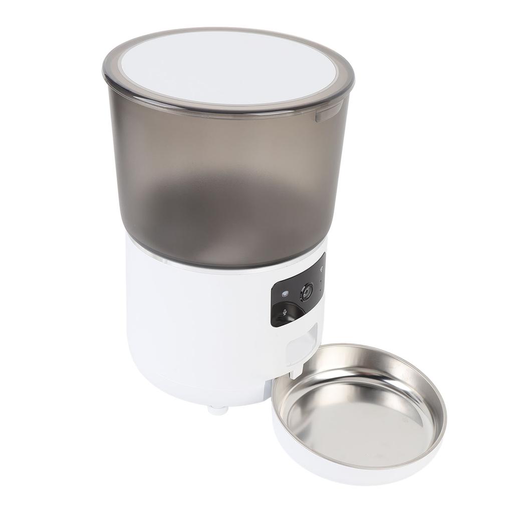 Automatic Cat Feeder 4L Timed Pet Feeder Dry Food Dispenser for Cats Small Dogs Detachable Mobile Phone APP Portion Control Wireless