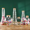 Transparente Plastikflasche Geschenk Wünschflasche Glückssternflasche Heimdekoration Flasche Aufbewahrungsglas Holzstöpsel Kreativ