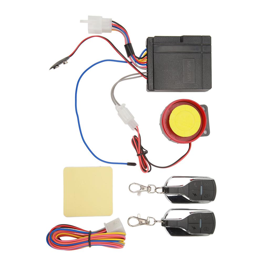 1 Way Motorcycle Alarm System 12V 4 Sensitivity Level Universal Remote Control Alarm Kit for Scooter Motorbike