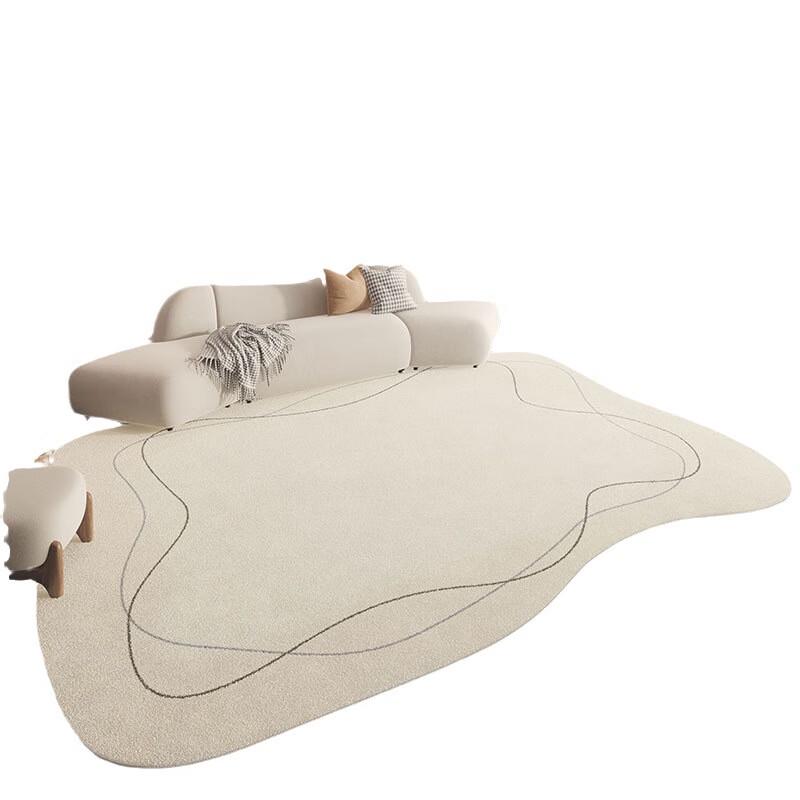 Irregular Easy-Care Living Room Area Rug