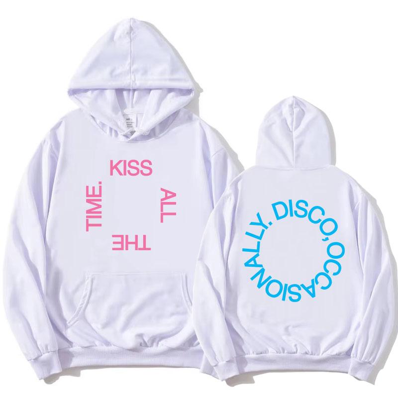 HarryStyles KISS ALL THE TIME. DISCO, OCCASIONALLY. Hoodies Album Graphic Print Sweatshirts Women Clothing Fleece Hoodie