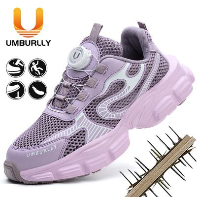 Women's Labor Insurance Shoes, Fly-woven Summer Breathable Worker Shoes, Smash-proof and Stab-proof, Safety Shoes