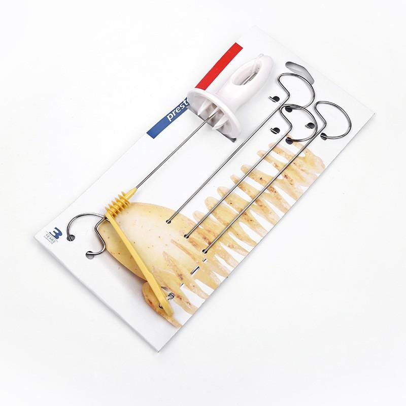 Manual spiral potato slicer set kitchen tool household spiral slicer hand-cranked potato slicer Potato slicer
