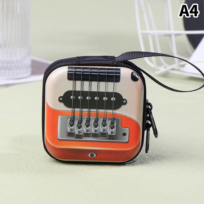 1 Pc Cute Student Coin Purse Retro Musical Instruments Design Wallet Holder For Girls Portable Cute Small Storage Box
