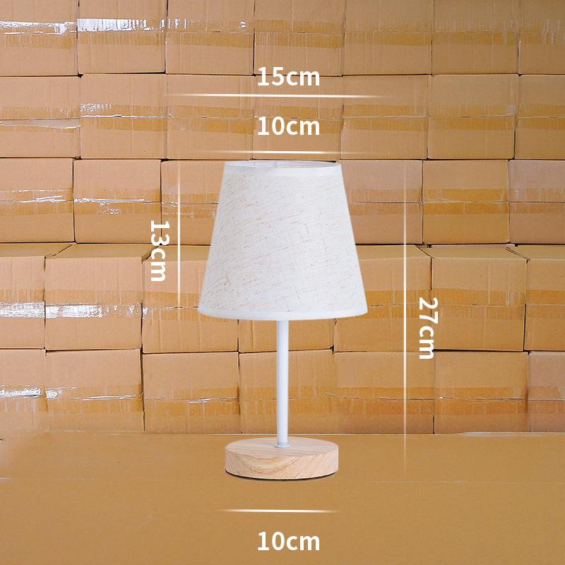 Solid Wood USB Table Lamp: LED Night Light for Bedroom, Study, Dorm - Creative Atmosphere Décor