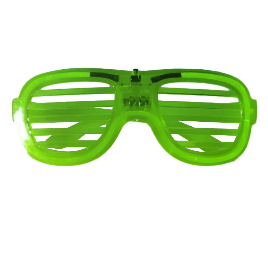 LED-Brille Tragbar Kunststoff Leuchtend Verschluss Aufleuchtend Brillen Feiertag Batteriebetrieben Brillen Blinken Requisiten Zubehör