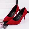 Fashion Women Shoes Pointed Toe Pumps Patent Leather Dress Red 8CM High Heels Boat Shoes Shadow Wedding  for Wedding Women