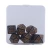 7Pcs/set Polyhedral Acrylic Dices Multiple Face Various Shape Digital Game Dices for Club Party Family Board Game Props
