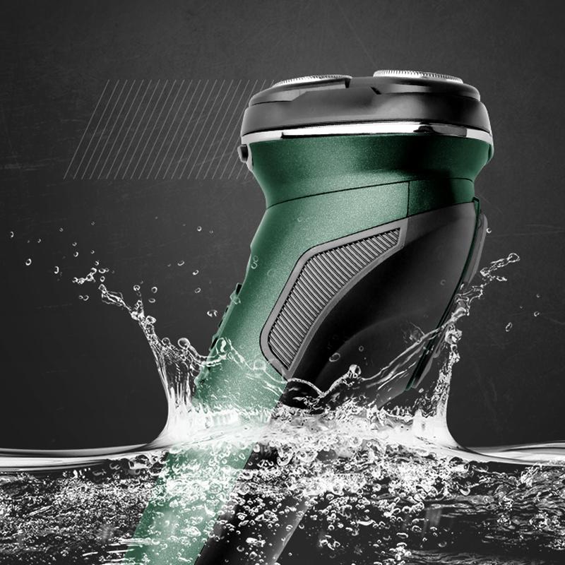 Washable 3D Electric Shaver for Men Wet Dry Beard Electric Razor Rechargeable Facial Shaving Machine LED Display