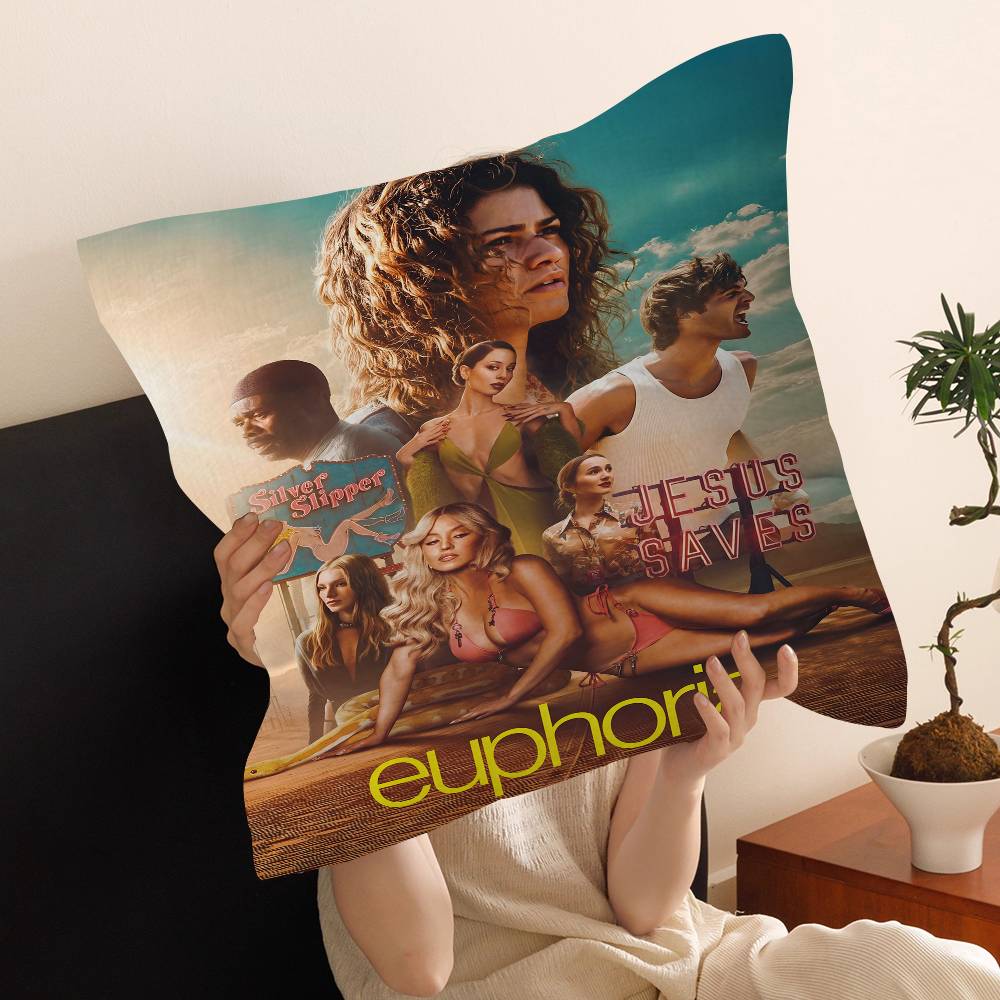 S-Surfs Up Movie Cushion Cover Inches Farmhouse Decor Home Throw Pillow Covers For Couch Decorations